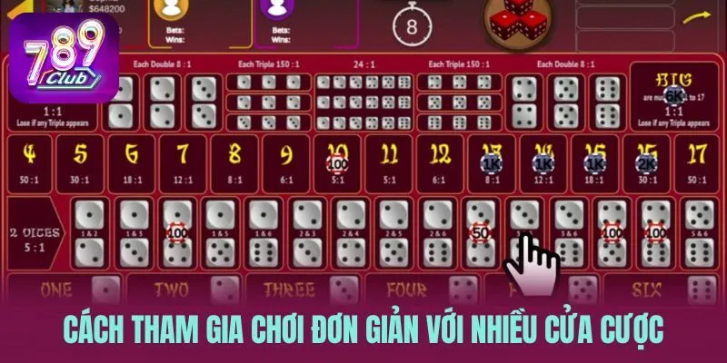 Cách tham gia chơi đơn giản với nhiều cửa cược